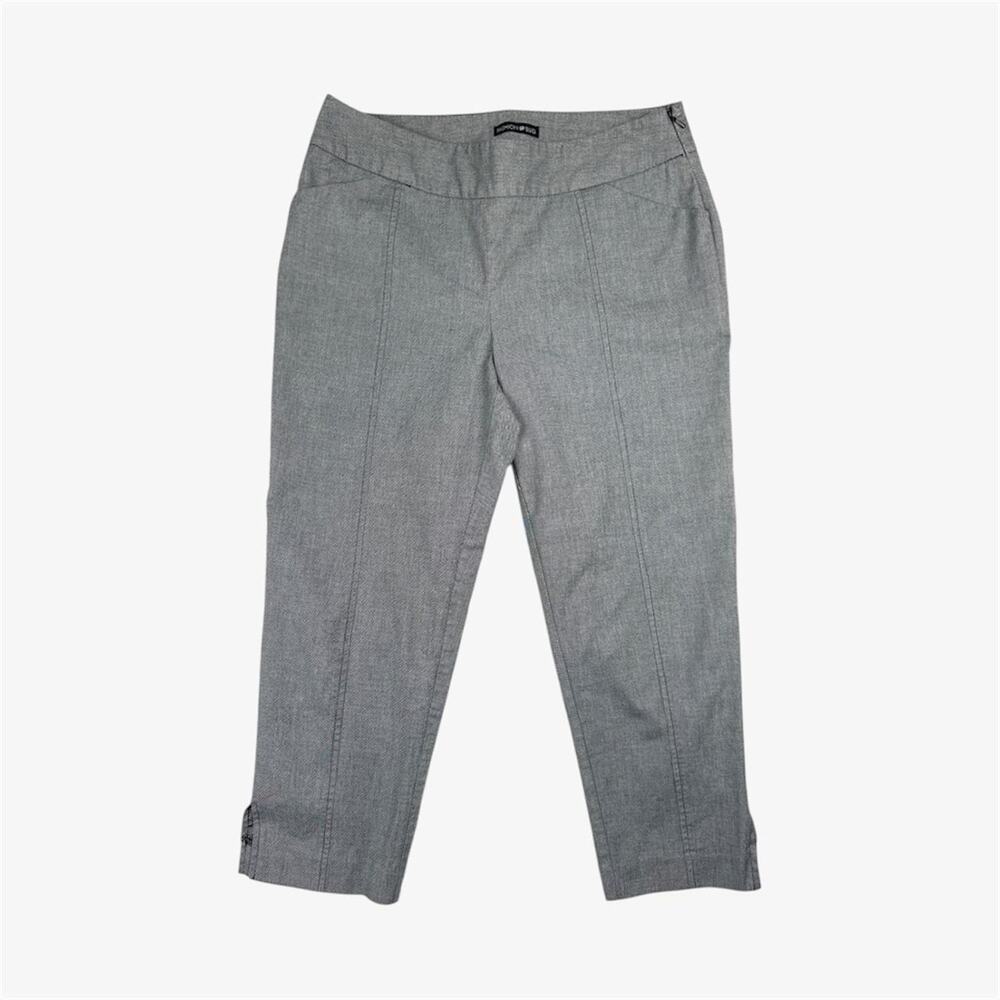 Y2k grey capris contrast stitching - size 6 from Fashion Bug